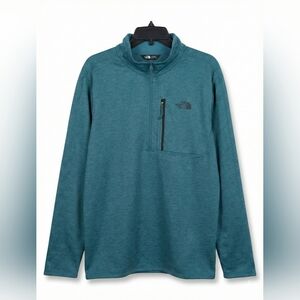 The North Face Canyonlands 1/4 Zip Fleece Pullover Mens XXL Teal Blue Gorpcore